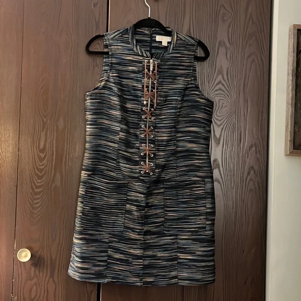 Michael Kors sleeveless dress. Size 10. Acrylic, polyester & viscose.